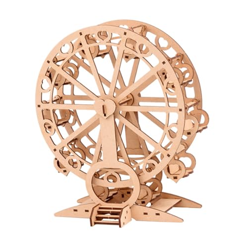 Hohopeti Holz Riesenrad Modell Bausatz DIY Ferris Wheel Pädagogisch Mechanisch für Basteln Denkspiel von Hohopeti