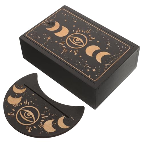 Hohopeti Holz Tarot Kartenbox mit Deckel und Ständer Kompakt Platzsparend Lidded Aufbewahrungsbox für Tarotkarten Spielkarten mit Dekorativem Holzständer Leicht und Handlich für Zuhause Hohopeti Holz Tarot Kartenbox mit Deckel und Ständer Kompakt Platzsparend Lidded Aufbewahrungsbox für Tarotkarten Spielkarten mit Dekorativem Holzständer Leicht und Handlich für Zuhause von Hohopeti