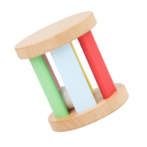 Hohopeti Holz rollrassel Babyspielzeug aus Holz Leichter Greifling für Neugeborene Sensorisches Musikinstrument Hand auge koordination und Frühkindlicher Entwicklung von Hohopeti