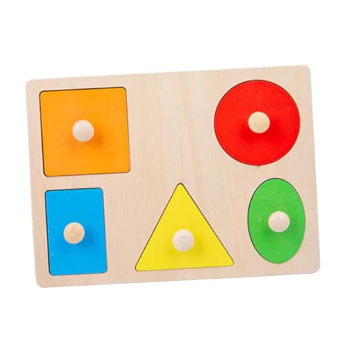 Hohopeti Holzpuzzle Formen Sortierbrett Montessori Lernspielzeug Holz Kinderpuzzle Pädagogisch Kreativ Farben Erkennen Motorikfördernd für Jungen Mädchen Ab Jahre von Hohopeti