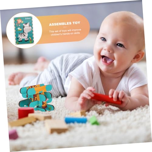 Hohopeti Holzpuzzle mit Tiermotiven Zebra und Giraffe Frühes Lernspielzeug für Kleinkinder Hand Auge koordination und Logischem Denken Sichere Glatte Oberfläche Hohopeti Holzpuzzle mit Tiermotiven Zebra und Giraffe Frühes Lernspielzeug für Kleinkinder Hand Auge koordination und Logischem Denken Sichere Glatte Oberfläche von Hohopeti