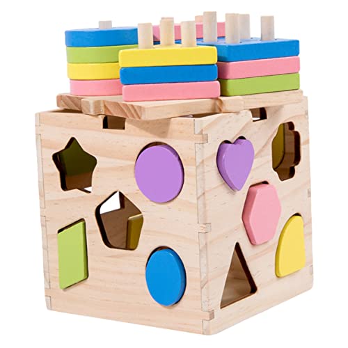Hohopeti Holzspielzeug Bunter Formen Sortierer für Leichter Kompakter Toy Fördert Hand Auge Koordination Lernspielzeug für Frühe Entwicklung Geeignet für Jungen und Mädchen Hohopeti Holzspielzeug Bunter Formen Sortierer für Leichter Kompakter Toy Fördert Hand Auge Koordination Lernspielzeug für Frühe Entwicklung Geeignet für Jungen und Mädchen von Hohopeti