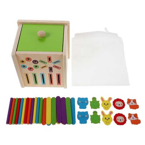 Hohopeti Holzspielzeug Farb Formsortierer für Ab Jahren Montessori Lernspielzeug zur Kognitiven Motorische Entwicklung und Farberkennung Stabiles Holz-puzzlespiel von Hohopeti