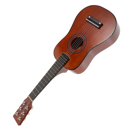 Hohopeti Holzspielzeug Gitarre für Anfänger Musikalisches Lerninstrument mit Klarem Klang Kreatives Musikspielzeug für Mädchen und Jungen Pädagogisches Geschenk von Hohopeti