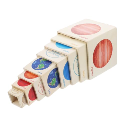 Hohopeti Holzspielzeug Montessori Lernspielzeug aus Stabilem Hautfreundlichem Holz mit Glatter Oberfläche Fördert Logisches Denken und Feinmotorik für Jungen und Mädchen Ab Jahren von Hohopeti