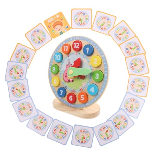 Hohopeti Holzuhr Lernspielzeug für Pädagogische Zahlenuhr mit Glatten Kanten Farbenfrohes Zeitlernspiel Robustes Holzspielzeug zur Frühen Zahlenwahrnehmung Fördert Logisches Denken Hohopeti Holzuhr Lernspielzeug für Pädagogische Zahlenuhr mit Glatten Kanten Farbenfrohes Zeitlernspiel Robustes Holzspielzeug zur Frühen Zahlenwahrnehmung Fördert Logisches Denken von Hohopeti