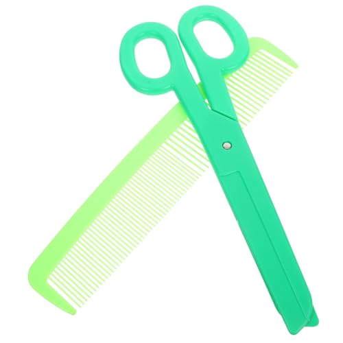 Hohopeti Jumbo Clown Scissor und Riesen Kamm Leichtes Plastik Bühnenrequisit mit Realistischen Details Tragbar für Karneval Halloween Cosplay und Party-Dekoration Einzigartiges Design von Hohopeti