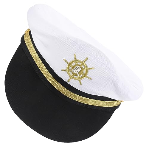 Hohopeti Segelzubehör Herren Damen Marinemütze Kapitänsmütze Für Outdoor Und Cosplay Hohopeti Segelzubehör Herren Damen Marinemütze Kapitänsmütze Für Outdoor Und Cosplay von Hohopeti