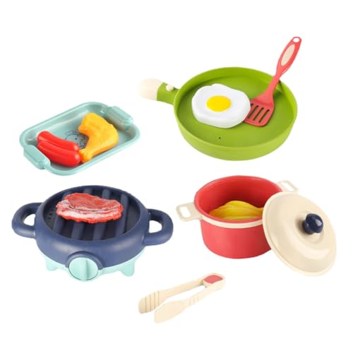 Hohopeti Kinderküche Spielset Elektrisch mit Licht Sicherer Küchenspielzeug Toaster für Jungen und Mädchen Fördert Fantasie und Kreatives Rollenspiel Pädagogisch Glatte Oberfläche von Hohopeti