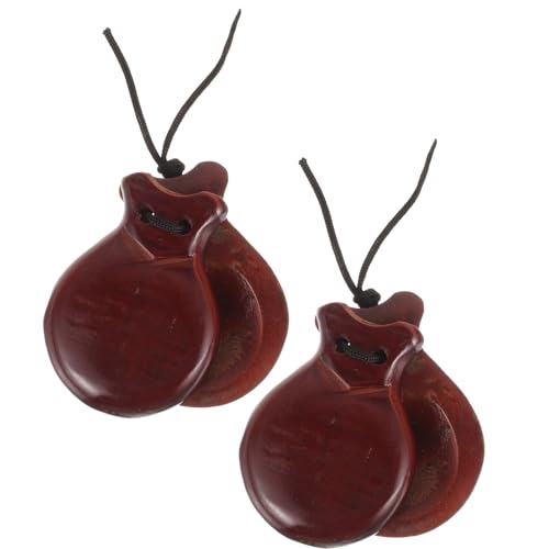 Hohopeti Kindgerechte Holz kastagnetten Leicht Sicher Verarbeitet für Musikalische Früherziehung und Rhythmisches Lernen bei Kindern Hohopeti Kindgerechte Holz kastagnetten Leicht Sicher Verarbeitet für Musikalische Früherziehung und Rhythmisches Lernen bei Kindern von Hohopeti