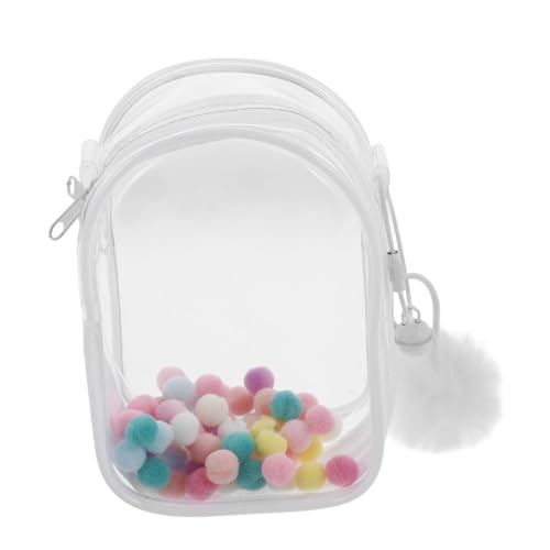 Hohopeti Klare PVC Puppen Aufbewahrungstasche mit Glocke und Pompons Tragbare Transparente Mini doll Tasche Leicht zu Reinigen für Puppen Display und Unterwegs Hohopeti Klare PVC Puppen Aufbewahrungstasche mit Glocke und Pompons Tragbare Transparente Mini doll Tasche Leicht zu Reinigen für Puppen Display und Unterwegs von Hohopeti