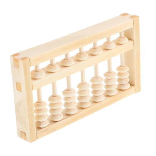 Hohopeti Kleiner Holz für Mini Rechenhilfe Montessori Lernspielzeug Foto Requisit Holzmaterial Traditionell Chinesisch Feng Shui Geburtstagsgeschenk von Hohopeti