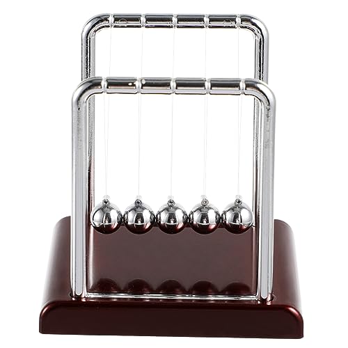 Hohopeti Kleiner Newton Pendel Mit Rotem Sockel Kinetisches Schreibtischspielzeug Für Bürodekoration Und Physikspielzeug Aus Für Kreative Entspannung Hohopeti Kleiner Newton Pendel Mit Rotem Sockel Kinetisches Schreibtischspielzeug Für Bürodekoration Und Physikspielzeug Aus Für Kreative Entspannung von Hohopeti