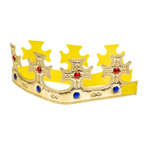 Hohopeti Königskrone Goldfarben Leicht mit Funkelnden Kunststoff Juwelen Geeignet für Jungen Party Geburtstag Halloween und Rollenspiel Praktisches und Tragbares Design Hohopeti Königskrone Goldfarben Leicht mit Funkelnden Kunststoff Juwelen Geeignet für Jungen Party Geburtstag Halloween und Rollenspiel Praktisches und Tragbares Design von Hohopeti