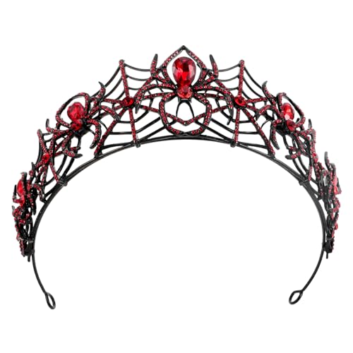 Hohopeti Kronen Haar Accessoire Halloween Haarreifen Halloween Spinnennetz Haarband Halloween Party Kopfschmuck Halloween Spinnennetz Haarbänder Cosplay Party Stirnband von Hohopeti