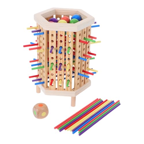 Hohopeti Lernspielzeug für Eltern und Mathematikpädagogische Brettspiele aus Holz Mathematik -Bildungsspielzeug Holzblock-Stapelspiel Kinderbrettspiele Planke von Hohopeti