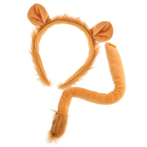 Hohopeti Löwenkostüm Accessoire Teilig Haarreif und Abnehmbare Tierschwanz Party Cosplay Requisite für Karneval Festival Fasching Hohopeti Löwenkostüm Accessoire Teilig Haarreif und Abnehmbare Tierschwanz Party Cosplay Requisite für Karneval Festival Fasching von Hohopeti
