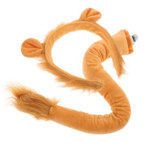 Hohopeti Löwenkostüm Stirnband Teilig mit Weichen und Clip Tier Tierkostüm Accessoire für Halloween Cosplay Karneval Festival Erwachsene von Hohopeti