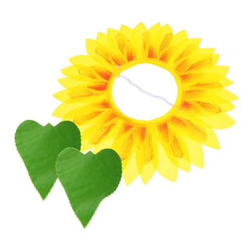 Hohopeti Lustige Sonnenblumen kopfbedeckung mit Grünen Weiches Leichtes Kostüm accessoire für Karneval Bühnenauftritte Tanz und Party Hohopeti Lustige Sonnenblumen kopfbedeckung mit Grünen Weiches Leichtes Kostüm accessoire für Karneval Bühnenauftritte Tanz und Party von Hohopeti