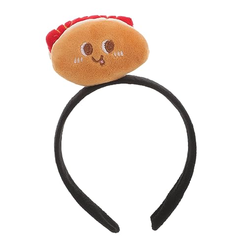 Hohopeti Lustiges Hot Dog Stirnband Cartoon Design Halloween Kostüm Kopfschmuck Erwachsene Party Zubehör Langlebiges Stoffmaterial Bequem und Vielseitig für Fasching Cosplay von Hohopeti