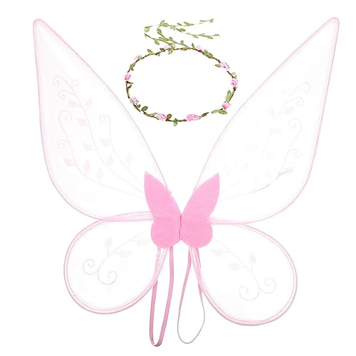 Hohopeti Mädchen mit Schmetterlingsflügeln und Blumen Stirnband Leichtes Bequemes Material für Karneval Kostümfeste Cosplay und Bühnenauftritte Hohopeti Mädchen mit Schmetterlingsflügeln und Blumen Stirnband Leichtes Bequemes Material für Karneval Kostümfeste Cosplay und Bühnenauftritte von Hohopeti