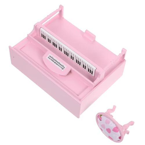 Hohopeti Maßstab Puppenmöbel Dekoration Kompakt und Realistisch Geeignet für Puppenhaus und Kreative Spielszene Modernes Stilaccessoire Rosa von Hohopeti