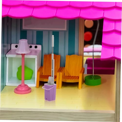 Hohopeti Maßstab Weicher Schwamm Mini Bodenwischer mit Eimer Dekoratives Puppenhaus Zubehör Realistisches für Rollenspiel Hohopeti Maßstab Weicher Schwamm Mini Bodenwischer mit Eimer Dekoratives Puppenhaus Zubehör Realistisches für Rollenspiel von Hohopeti