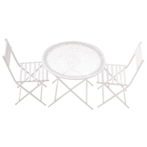 Hohopeti Maßstab Weißes Miniatur Table Modell und Stuhl Langlebiges Design für DIY Puppenhaus Dekoration und Modellbau Zubehör Hohopeti Maßstab Weißes Miniatur Table Modell und Stuhl Langlebiges Design für DIY Puppenhaus Dekoration und Modellbau Zubehör von Hohopeti