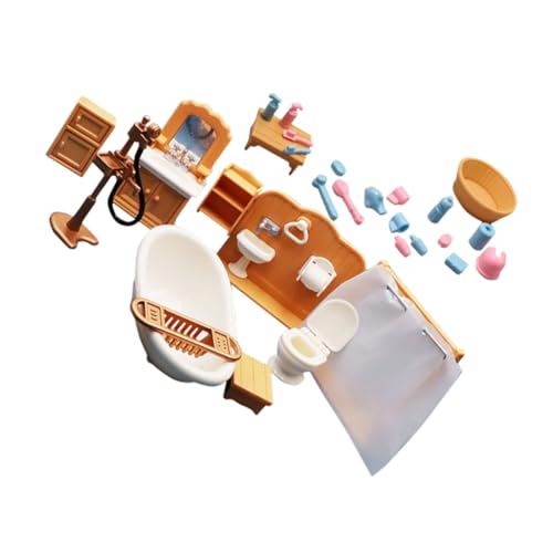 Hohopeti Mini Badezimmermöbel Imitierte Badewanne und Wohnaccessoires für Puppenhäuser Kreative Miniatur Deko für Kinderzimmer und Spielzeugwelt Hohopeti Mini Badezimmermöbel Imitierte Badewanne und Wohnaccessoires für Puppenhäuser Kreative Miniatur Deko für Kinderzimmer und Spielzeugwelt von Hohopeti