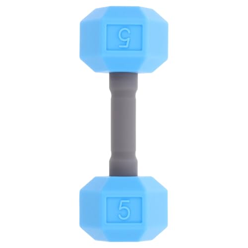 Hohopeti Mini Hantel aus freiem Silikon Leichte Achteckige Kurzhanteln für Kleinkinder Rutschfestes Fitness von Beweglichkeit und Koordination Blau von Hohopeti