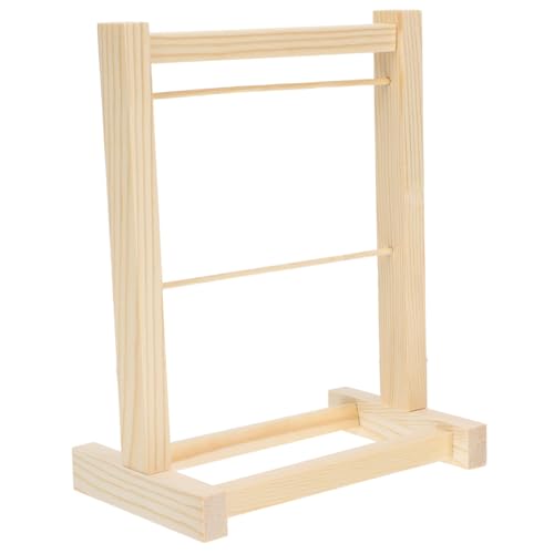 Hohopeti Mini Holz Kleiderbügel Doppelstöckig Puppenkleiderständer Organizer aus Umweltfreundlichem Holz für Puppenkleidung Born Jungen Mädchen Zubehör Hohopeti Mini Holz Kleiderbügel Doppelstöckig Puppenkleiderständer Organizer aus Umweltfreundlichem Holz für Puppenkleidung Born Jungen Mädchen Zubehör von Hohopeti