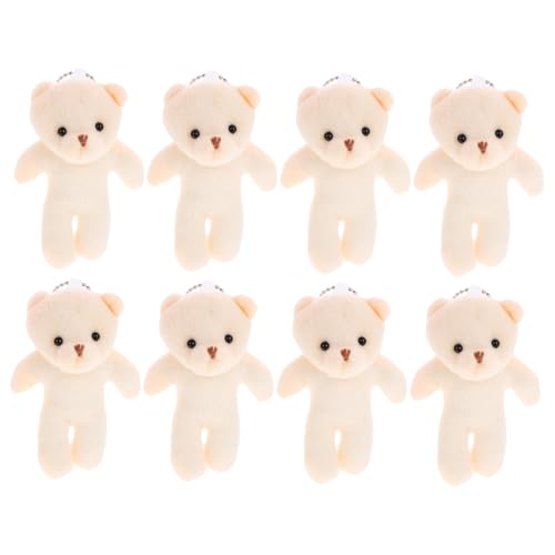 Hohopeti Mini Plüschbär Anhänger Weiches Kuscheltier Teiliges Kleine Teddybären Deko mit PP Baumwolle Flauschige Mini Bär Figuren für Alltag und von Hohopeti