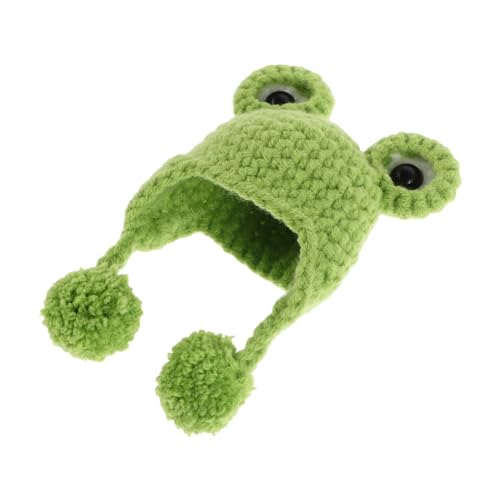 Hohopeti Mini Strickmützen für Puppen Handgefertigt Cartoon Wollmützen Winterschutz Accessoires für DIY Basteln Partyhüte Kuscheltiere Geschenkideen von Hohopeti