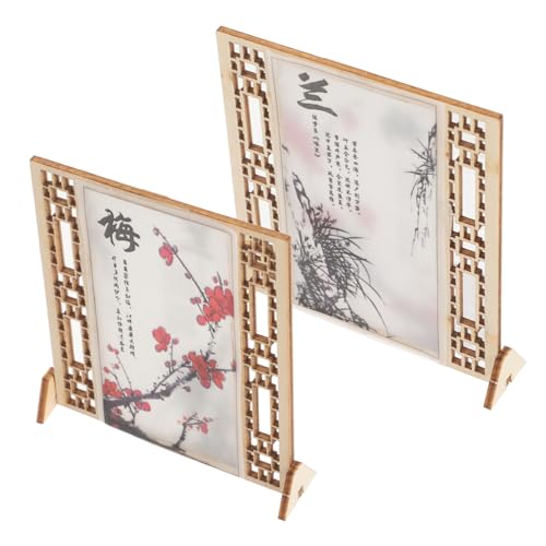 Hohopeti Miniatur Bildschirm Dekoration Stabile Miniatur Möbel Zubehör für Puppenhaus Wohnzimmer Schlafzimmer Küche Vielseitig Einsetzbar Einfache Platzierung von Hohopeti