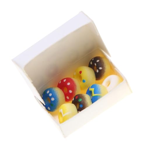 Hohopeti Miniatur Donuts Spielset Farbenfrohe Realistische Puppenhaus Deko Leicht und Tragbar für Rollenspiele und DIY Küchen Szenarien Hohopeti Miniatur Donuts Spielset Farbenfrohe Realistische Puppenhaus Deko Leicht und Tragbar für Rollenspiele und DIY Küchen Szenarien von Hohopeti