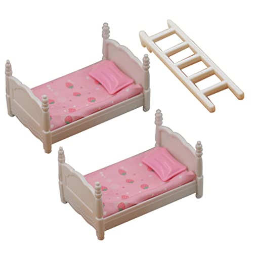 Hohopeti Miniatur Doppelstockbett Modell Puppenhaus Möbel Miniaturbett Detailreiches Leichtes Mini Doppelbett für Puppenhaus Schlafzimmer Dekoration Vielseitiges Mini Haus Zubehör Hohopeti Miniatur Doppelstockbett Modell Puppenhaus Möbel Miniaturbett Detailreiches Leichtes Mini Doppelbett für Puppenhaus Schlafzimmer Dekoration Vielseitiges Mini Haus Zubehör von Hohopeti
