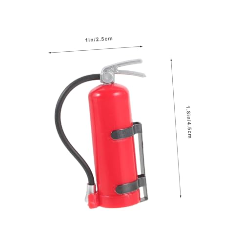 Hohopeti Miniatur Feuerlöscher Modell mit Aufkleber Realistisches Rc Auto Zubehör Feines Kunststoffmodell für Ferngesteuerte Geländewagen Dekorativ und Vielseitig für DIY und von Hohopeti