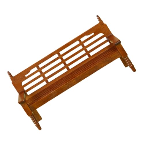 Hohopeti Miniatur Gartenbank Deko Micro Bench Modell Realistisch Gestaltet Vielseitig für DIY Terrarien Feengärten Geeignet Dekorative Miniatur Möbel für Haus Büro Garten von Hohopeti