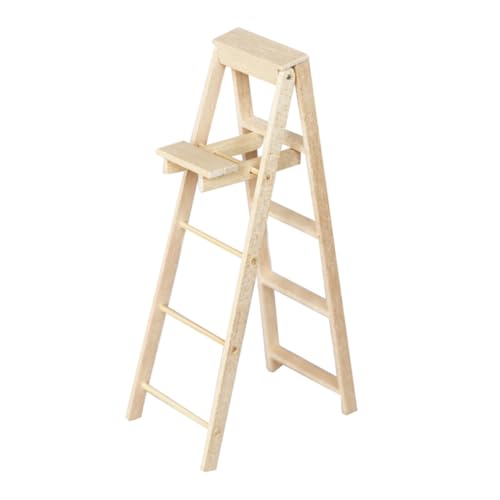 Hohopeti Miniatur Holzleiter für Puppenhaus Leichtes Robustes Holzmodell Kompakte für Miniaturhaus Dekoration DIY Bastelzubehör Natürliches Material Vielseitig Einsetzbar Hohopeti Miniatur Holzleiter für Puppenhaus Leichtes Robustes Holzmodell Kompakte für Miniaturhaus Dekoration DIY Bastelzubehör Natürliches Material Vielseitig Einsetzbar von Hohopeti