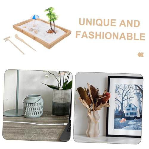 Hohopeti Miniatur Meeres Sandgarten mit Meeresfiguren Mini Sandspielzeug Dekoration für Büro und Zuhause Zen Sandlandschaft Entspannendes Miniatur Strand Szenen Tray Hohopeti Miniatur Meeres Sandgarten mit Meeresfiguren Mini Sandspielzeug Dekoration für Büro und Zuhause Zen Sandlandschaft Entspannendes Miniatur Strand Szenen Tray von Hohopeti
