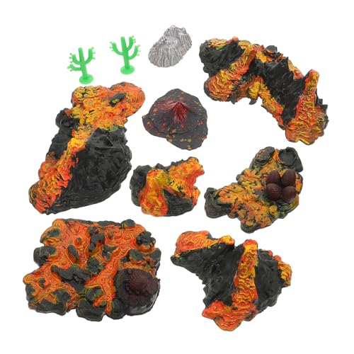Hohopeti Miniatur Modellset Realistische Statue aus PVC Abriebfestes Landschaftsdekorationsspielzeug für Stabiler Stand Geeignet für Aquarium Büro und Zuhause von Hohopeti