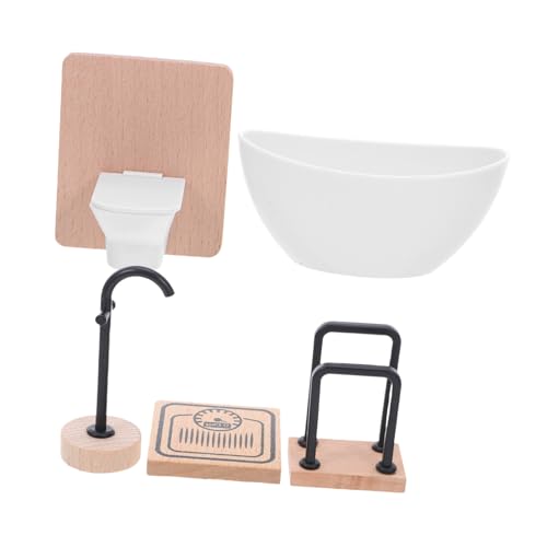 Hohopeti Miniatur Möbel Teilig Realistische Deko Badewanne Toilette Waschbecken Puppenhaus Zubehör Kreative DIY Hohopeti Miniatur Möbel Teilig Realistische Deko Badewanne Toilette Waschbecken Puppenhaus Zubehör Kreative DIY von Hohopeti