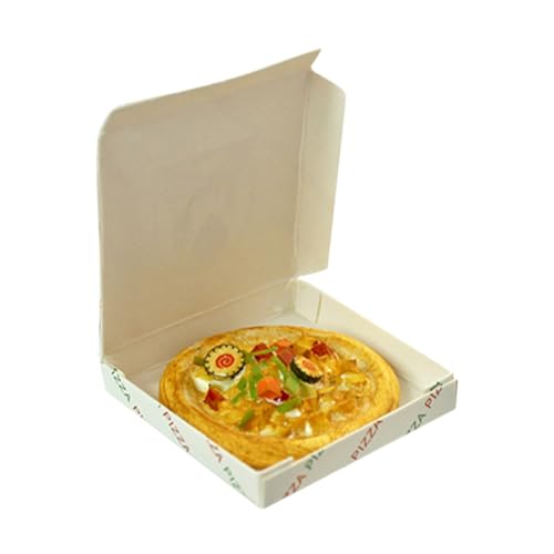 Hohopeti Miniatur Pizza Modell mit Box Mini Puppenhaus Dekoration Detailgetreue Mini Pizza aus Stabilem Resin Farbecht Verschleißfest als Puppenhaus Lebensmittel Zubehör Hohopeti Miniatur Pizza Modell mit Box Mini Puppenhaus Dekoration Detailgetreue Mini Pizza aus Stabilem Resin Farbecht Verschleißfest als Puppenhaus Lebensmittel Zubehör von Hohopeti