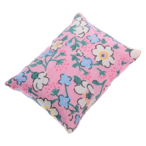 Hohopeti Miniatur Puppenhaus Kissen Modell Niedliches Mini Sofa Kissen Realistische Kleine Dekokissen für Puppenhäuser Langlebig Glatt Farbenfroh Miniatur Haus Accessoires von Hohopeti
