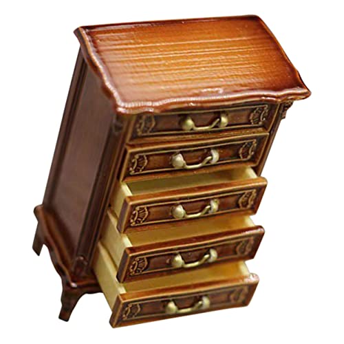 Hohopeti Miniatur Retro Möbel Schrank Puppenhaus Dekoration Mini Cabinet Miniatur Möbel für DIY Puppenhaus Zubehör Hohopeti Miniatur Retro Möbel Schrank Puppenhaus Dekoration Mini Cabinet Miniatur Möbel für DIY Puppenhaus Zubehör von Hohopeti