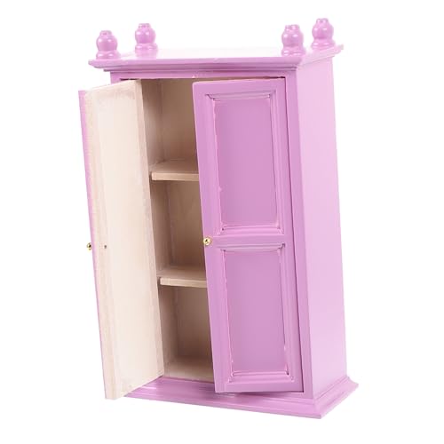 Hohopeti Miniatur Schränkchen Puppenmöbel für Puppenhäuser Dekoration Schlafzimmer Zubehör von Hohopeti