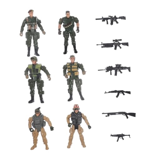 Hohopeti Miniatur Soldaten Modelle Realistische Militärfiguren aus Kunststoff Kompakte Sandschutztisch Soldatendekoration Vielseitig für Sammeln DIY und Lernzwecke Hohopeti Miniatur Soldaten Modelle Realistische Militärfiguren aus Kunststoff Kompakte Sandschutztisch Soldatendekoration Vielseitig für Sammeln DIY und Lernzwecke von Hohopeti