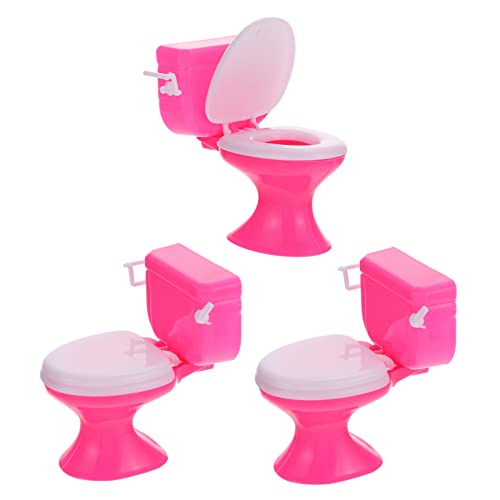 Hohopeti Miniatur Toilette Spielzeug 3 Stück 1:12 Puppenhaus Miniatur Badmöbel Puppenhaus Zubehör Kleiner Haus Badezimmer Dekoration Kinder Zufällige Farbe Hohopeti Miniatur Toilette Spielzeug 3 Stück 1:12 Puppenhaus Miniatur Badmöbel Puppenhaus Zubehör Kleiner Haus Badezimmer Dekoration Kinder Zufällige Farbe von Hohopeti