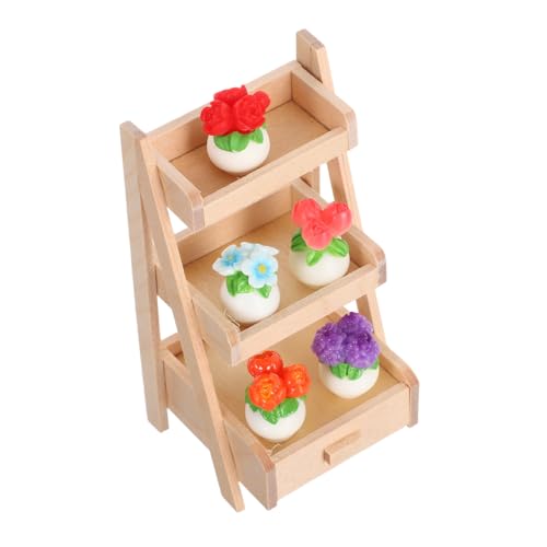Hohopeti Miniatur mit Resin-Blumen im Mini-blumentopf und Holzständer Realistische Kleine Kunstpflanzen für Puppenhaus-Dekoration DIY-kreativobjekte Platzsparend und Pflegeleicht Hohopeti Miniatur mit Resin-Blumen im Mini-blumentopf und Holzständer Realistische Kleine Kunstpflanzen für Puppenhaus-Dekoration DIY-kreativobjekte Platzsparend und Pflegeleicht von Hohopeti