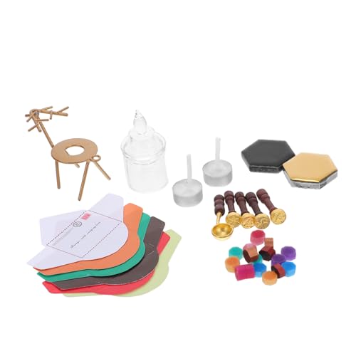 Hohopeti Miniatur-wachssiegelset Weihnachtsdekor Dollhouse Simulation Wax Seal Stempel Mini Xmas Siegelstempel für Umschläge DIY Bastelprojekte Puppenhaus Zubehör Hohopeti Miniatur-wachssiegelset Weihnachtsdekor Dollhouse Simulation Wax Seal Stempel Mini Xmas Siegelstempel für Umschläge DIY Bastelprojekte Puppenhaus Zubehör von Hohopeti